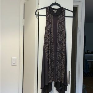 Navy pattern dress